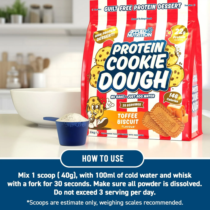 Applied Nutrition Protein Cookie Dough HOW TO USE IT