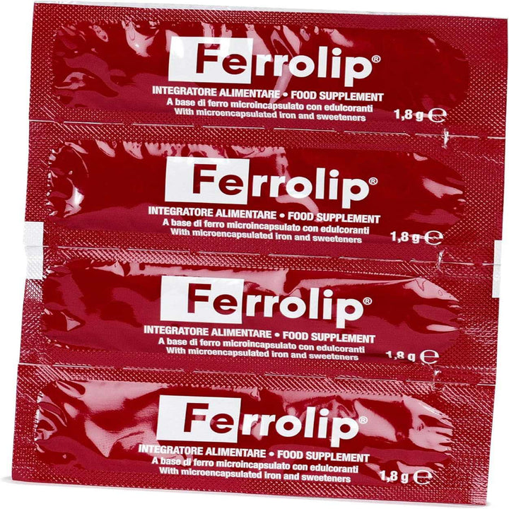 FerrolipFerrolip Iron Supplement Lemon Flavoured Soluble Sachets for Pregnant Women and Anemia