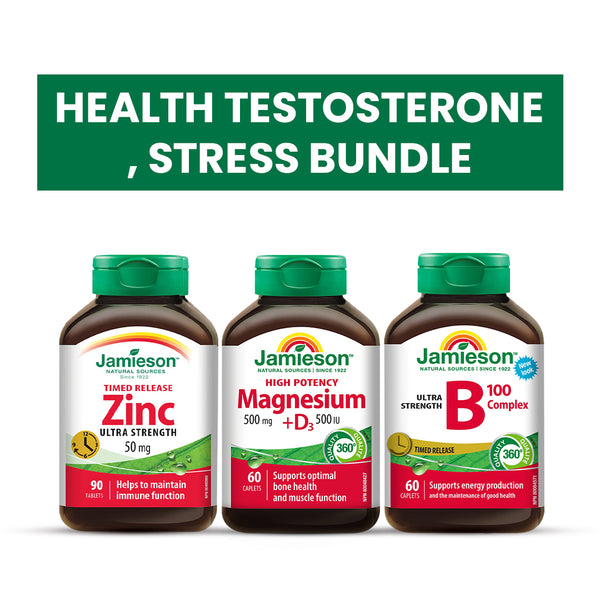 كومبو صحة التستوستيرون والتوتر والاستشفاء العضلي