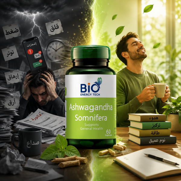 Bio Energy Tech Ashwagandha Somnifera 500mg 60 Capsules