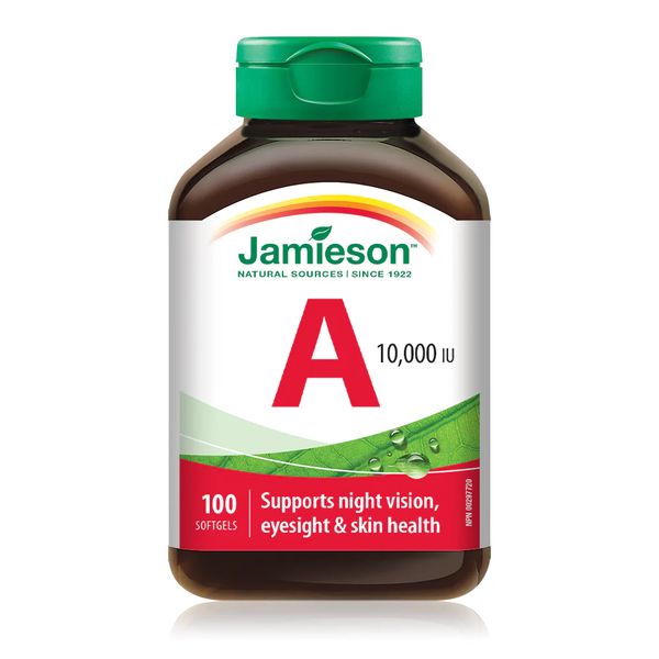 Jamieson Vitamin A 10000 ui 100 soft gels