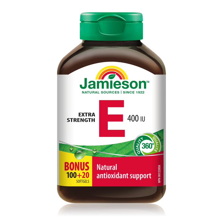Jamieson  Vitamin E 400 IU - 120 softgels supplement