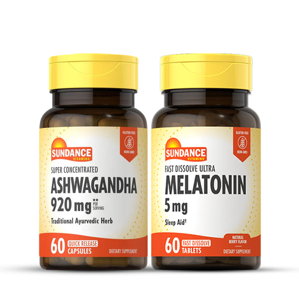 Melatonin 5 mg + Ashwagandha 920 mg Combo