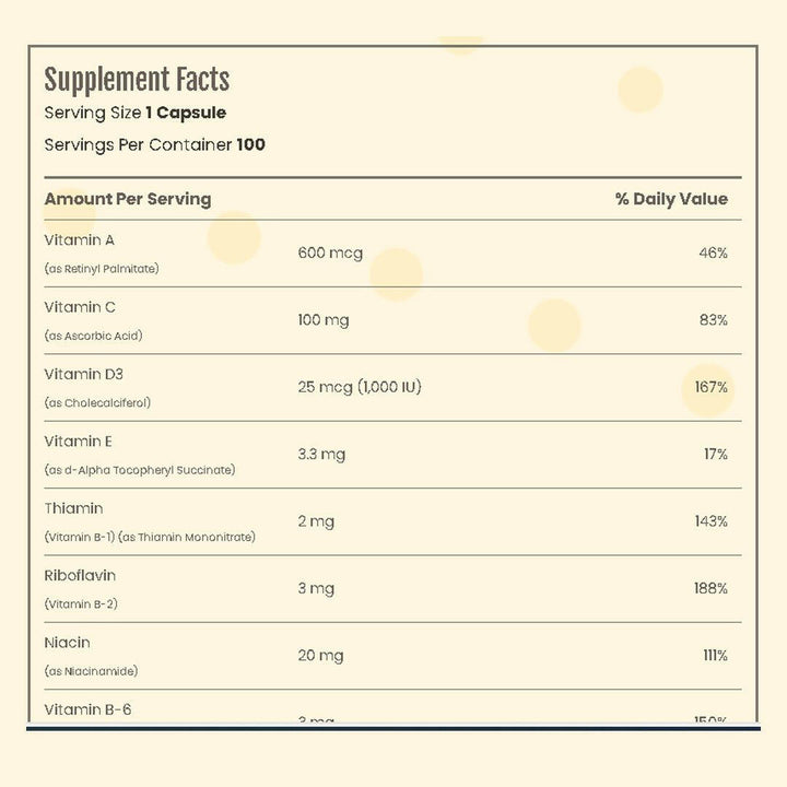 sundance Women’s Multivitamin, 100 Capsules.