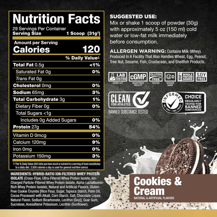 ISOFLEX allmax WHEY PROTEIN ISOLATE  , 29 servings, 907 gm.