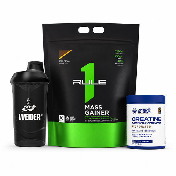 Mass Gainer Creatine and Shaker Bundle