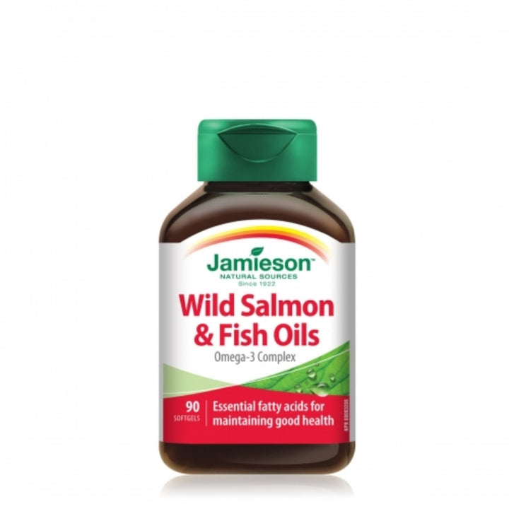 Jamieson  Omega-3 Complex | Wild Salmon & Fish Oils 90 softgel | SUPPLEMENTO