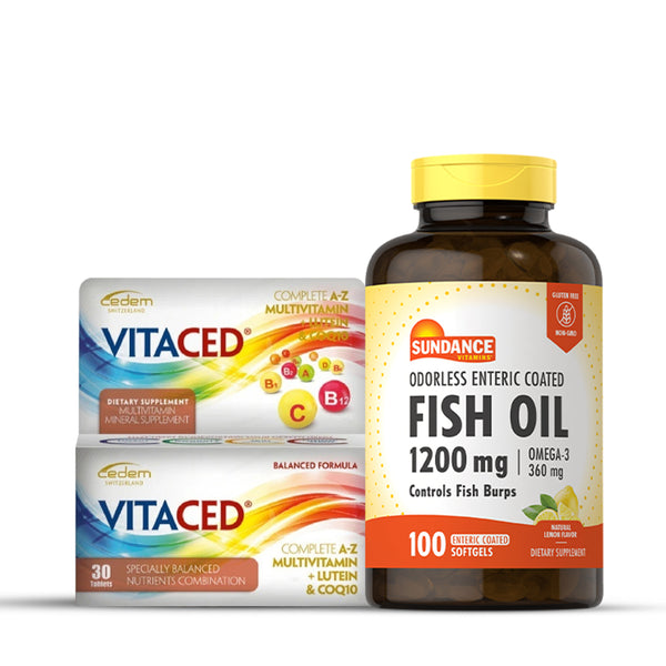 Omega 3 -1200 mg +Vitaced Multivitamin combo