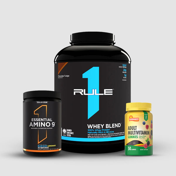 Rule One whey, Multivitamins Gummies , R1 Amino EAA Bundle