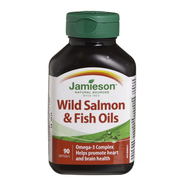 Jamieson  Omega-3 Complex | Wild Salmon & Fish Oils 90 softgel | SUPPLEMENTO
